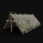 BAMBOO HOUSE SHELTER JUNGLE HUT CASTAWAY SURVIVAL BUILDER AAA