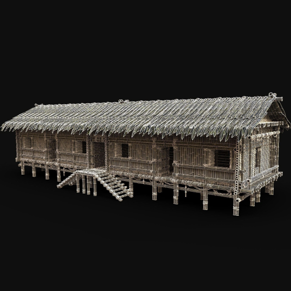 BAMBOO HOUSE SHELTER JUNGLE HUT CASTAWAY SURVIVAL BUILDER AAA
