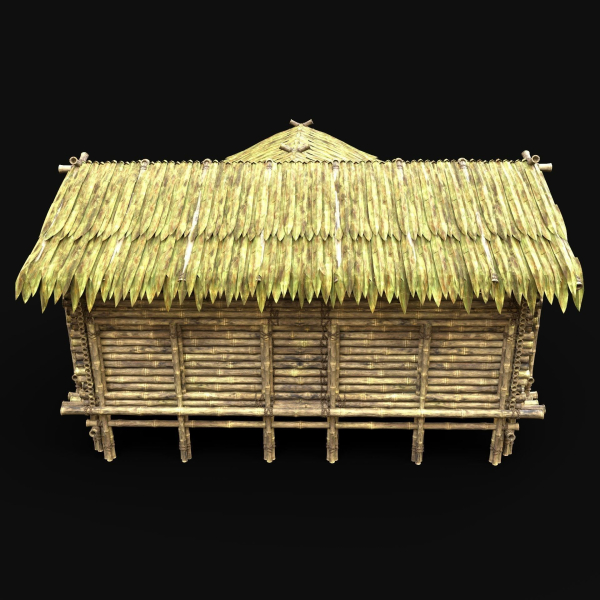 BAMBOO HOUSE SHELTER JUNGLE HUT CASTAWAY SURVIVAL BUILDER AAA