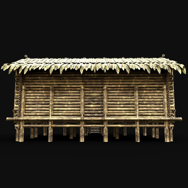 BAMBOO HOUSE SHELTER JUNGLE HUT CASTAWAY SURVIVAL BUILDER AAA
