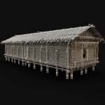 BAMBOO HOUSE SHELTER JUNGLE HUT CASTAWAY SURVIVAL BUILDER AAA