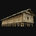 BAMBOO HOUSE SHELTER JUNGLE HUT CASTAWAY SURVIVAL BUILDER AAA