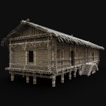 BAMBOO HOUSE SHELTER JUNGLE HUT CASTAWAY SURVIVAL BUILDER AAA