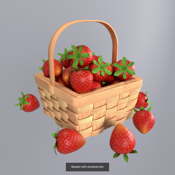 Baskets with berries
