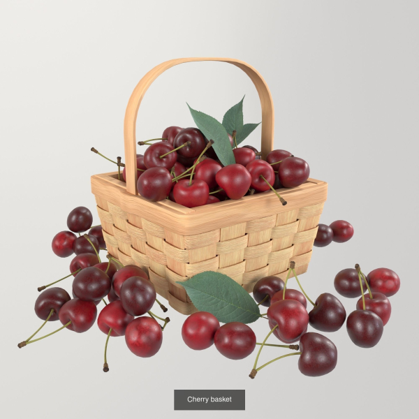 Baskets with berries