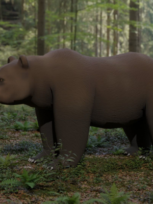 bear-lowpoly-3d-model-low-poly-obj-fbx