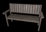 Bench trees low poly 6 texture options and high poly