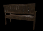 Bench trees low poly 6 texture options and high poly