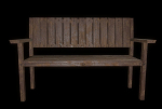 Bench trees low poly 6 texture options and high poly