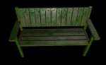 Bench trees low poly 6 texture options and high poly