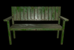 Bench trees low poly 6 texture options and high poly