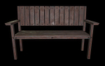 Bench trees low poly 6 texture options and high poly