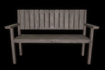 Bench trees low poly 6 texture options and high poly