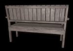 Bench trees low poly 6 texture options and high poly