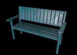 Bench trees low poly 6 texture options and high poly