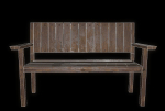 Bench trees low poly 6 texture options and high poly