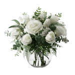 Bouquet 2 of roses in glass vase