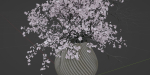 Bouquet in vase vol 149-Blender