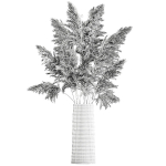 Bouquet of dried reeds in a Vase 121
