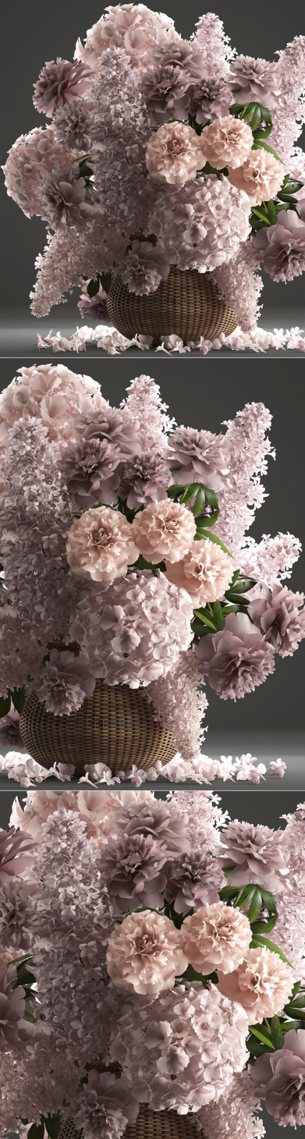 Bouquet of flowers in a basket 4