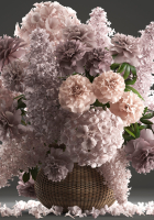 Bouquet of flowers in a basket 4