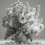 Bouquet of flowers in a basket 4