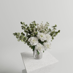 Bouquet of peonies vase set