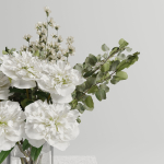 Bouquet of peonies vase set
