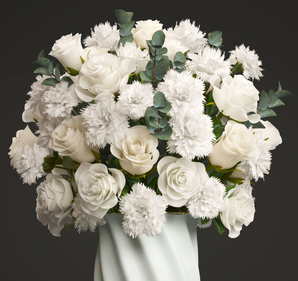 Bouquet of white flowers