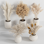 bouqute10 set of vases with dried grasses