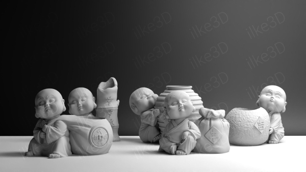 Buddhas chinese figurines