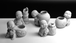 Buddhas chinese figurines