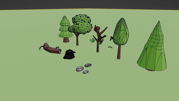 Bundle of LOW POLY PLANT models