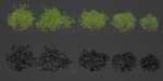 Bushes collection vol 154-Blender
