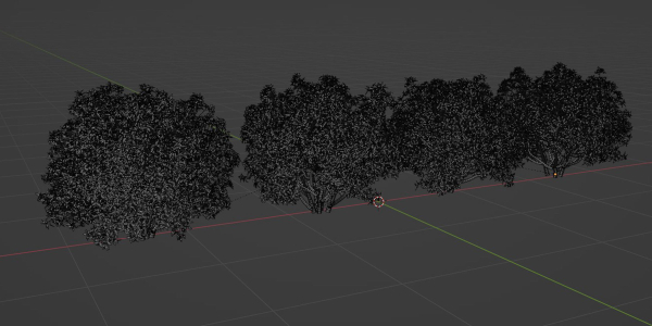 Bushes collection vol 191-Blender