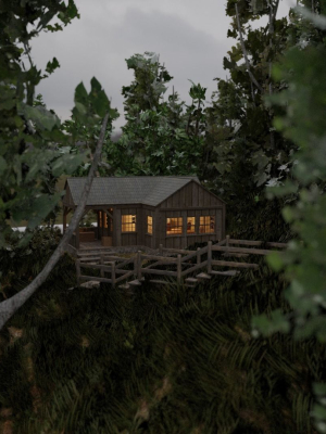 cabin-in-the-woods-3d-model-low-poly-obj-fbx-stl-blend-gltf