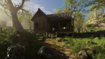Cabin River Scene