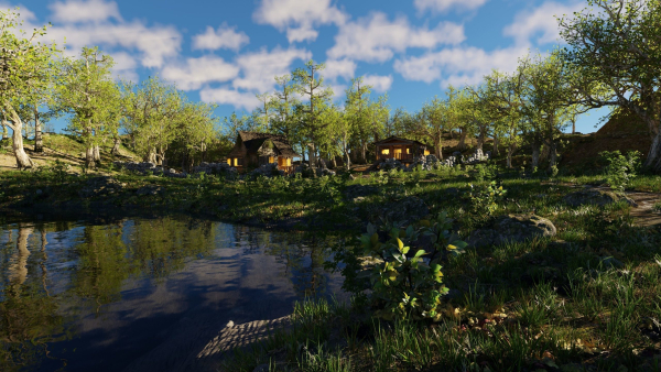 Cabins Scene