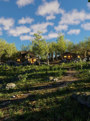 cabins-scene-3d-model-708d43844f