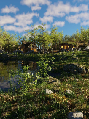 Cabins Scene