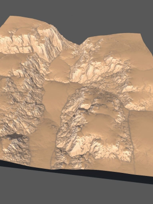 canyon-cliff-05-3d-model-obj-fbx-blend