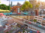 Cartoon City Street Scene V2