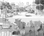 Cartoon City Street Scene V2