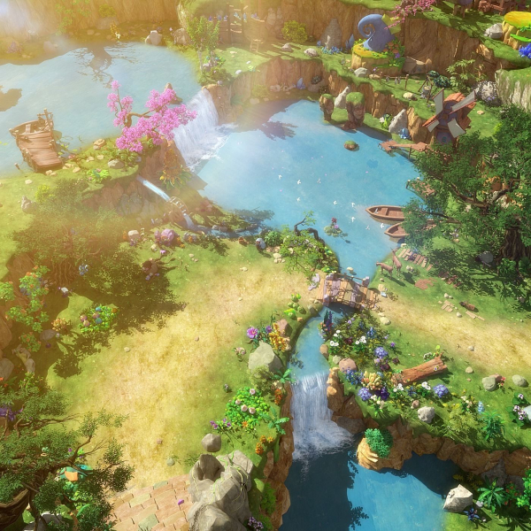 Cartoon Cliff Scene