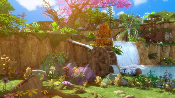 Cartoon Cliff Scene