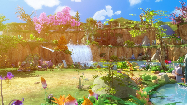 Cartoon Cliff Scene