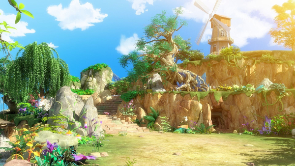 Cartoon Cliff Scene