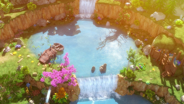 Cartoon Cliff Scene