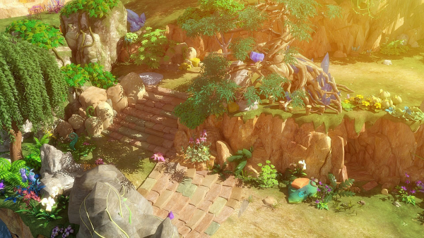 Cartoon Cliff Scene
