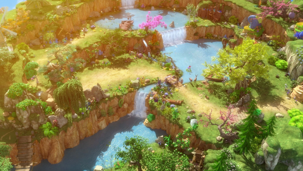 Cartoon Cliff Scene